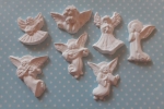 Angeli misti in gesso o polvere di ceramica