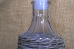 Bottiglia olio aceto in stile antica da 100 ml in vimini