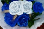 Bouquet rose in gomma crepla