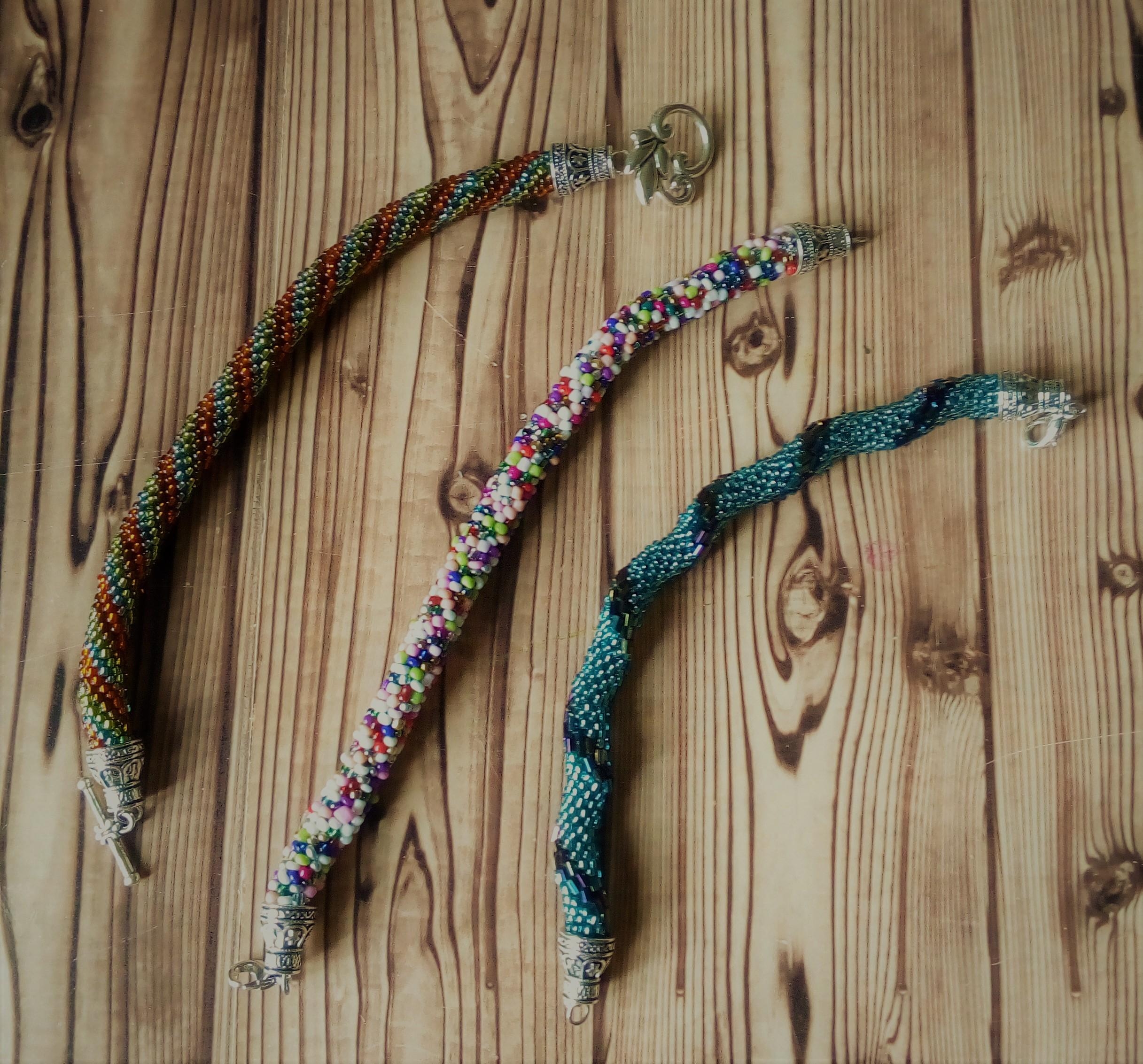 Creazioni Con Perle Bracciale Crochet Con Perline All Uncinetto