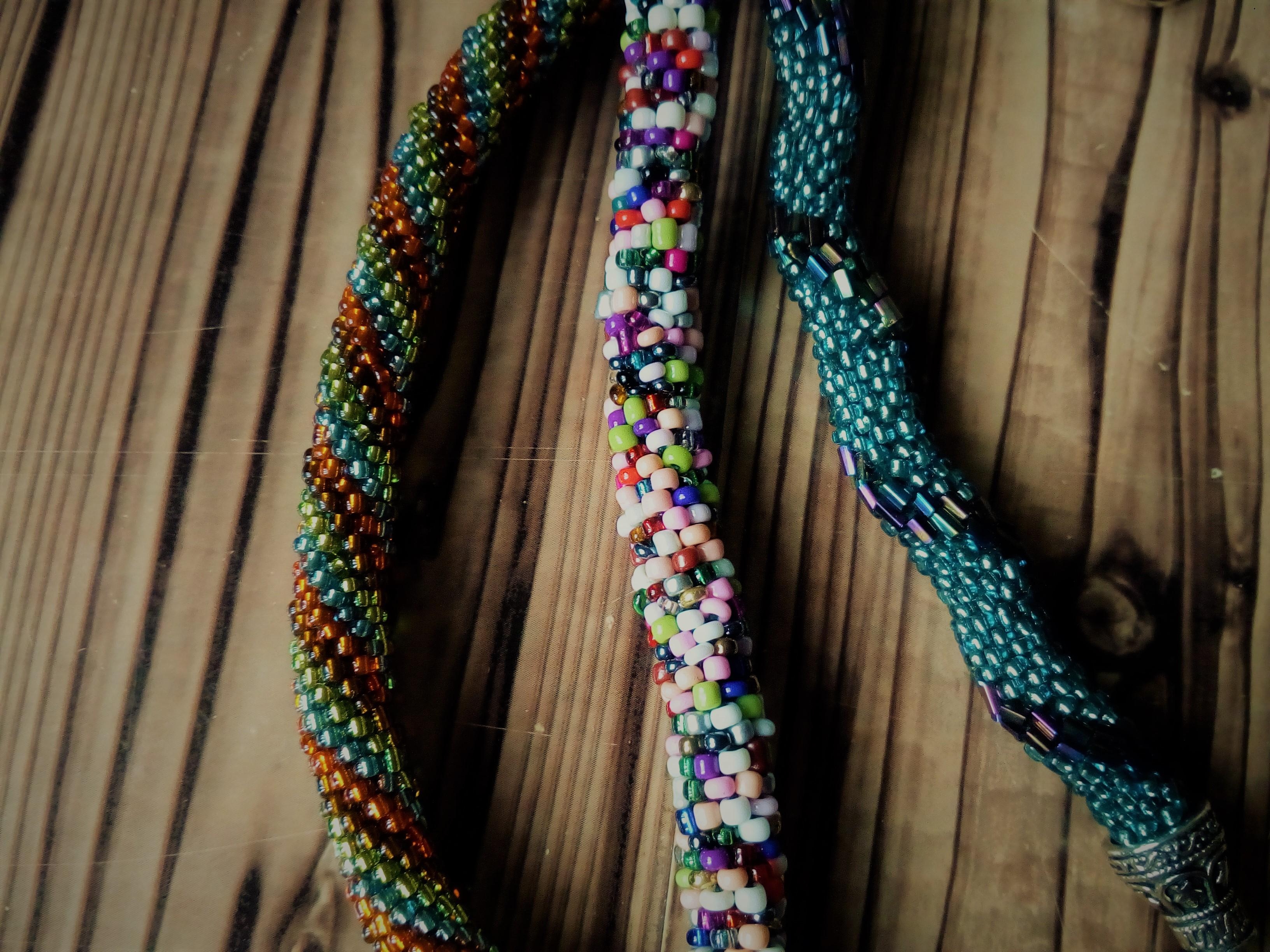 Creazioni Con Perle Bracciale Crochet Con Perline All Uncinetto