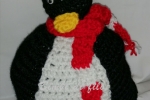 Cappellino pinguino fatto a mano, misure e colori su richiesta