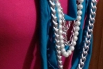 Collana lunga color turchese
