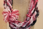 Collana sciarpa scaldacollo misto lana multicolore