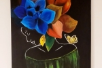 Dipinto acrilico su tela 50x70 fiori