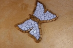 Farfalla in mosaico di vetro