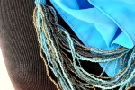 Foulard gioiello azzurro