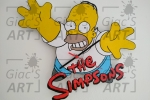 Homer Simpson Quadro Orologio Decorazione