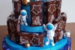 La torta Astronauta con base di polistirolo