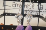 Orecchini in resina a forma di cristalli viola ♥️✨.