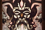Pirografia artigianale Odino