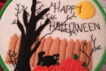 Quadretto Happy Halloween in pannolenci
