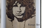 Ritratto "Jim Morrison" su legno