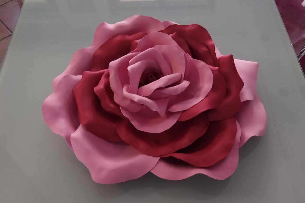 Creazioni - Fiori - Rosa gigante in gomma eva
