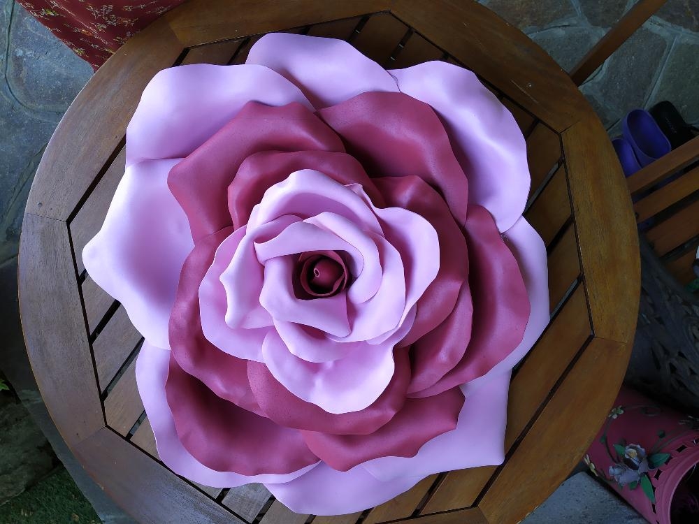 Creazioni - Fiori - Rosa gigante in gomma eva