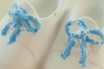 Scarpine da neonato in polvere di ceramica