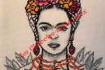 Schema punto croce Frida Kalo