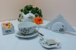 Tea for one - Set completo da tè per una persona in porcellana - Dipinto a mano