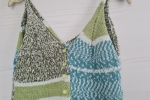 Top handmade realizzato a maglia multicolor filato mediterranea