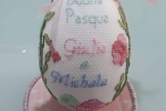 Uova di Pasqua punto croce completamente personalizzabili e diverse dimensioni