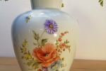 Vaso in porcellana - Dipinto a mano - Decorazione floreale stile Meissen